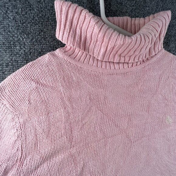 Lauren Ralph Lauren Women’s Sweater Pink Long Sleeve Turtleneck Cotton Large - Picture 7 of 16